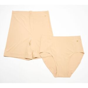 Fashion Women's Plus Sz Panties One Size Full Brief Panty Slip Brown A698807